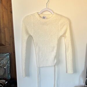 Princess Polly Cream Knit Top